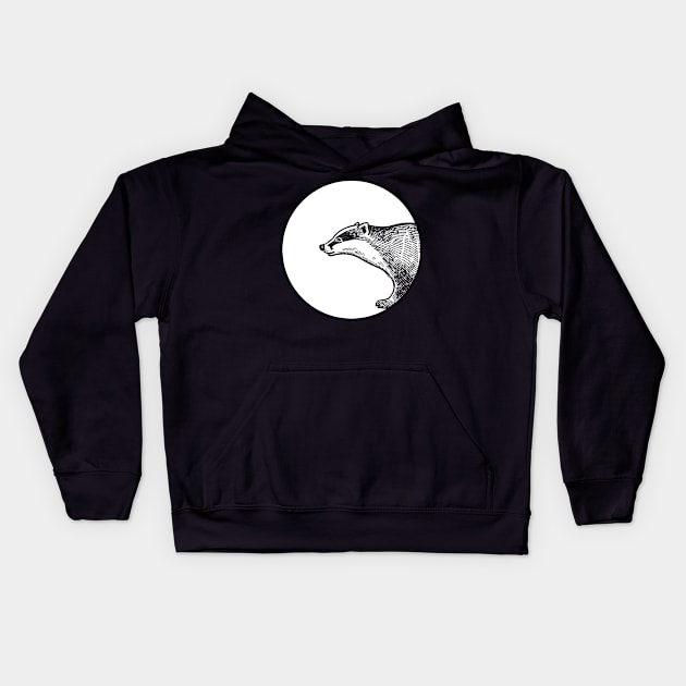 Badger Kids Hoodie by Johnny_Sk3tch